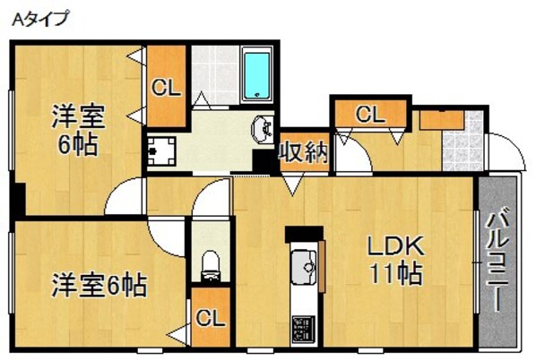 名越駅 徒歩7分 1階の物件間取画像